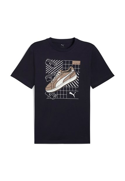 Camisa Deportiva Puma Original Graphics Sneaker Azul Hombre