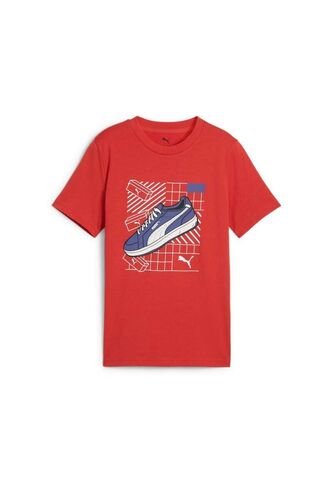 Camisa Deportiva Puma Original Graphics Iv B Rojo Niños Puma