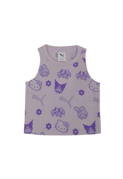 Camisa Deportiva Puma Original X Hello Kitty Lila Niños
