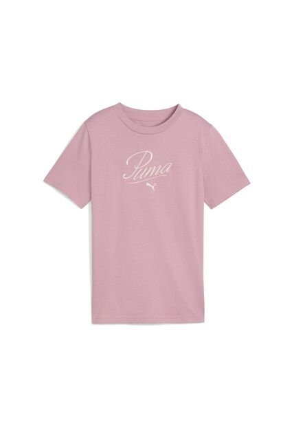 Camisa Deportiva Puma Original Ess Script G Rosa Niños