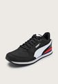 Tenis Lifestyle Negro-Blanco-Rojo Puma ST Runner v3 de Puma