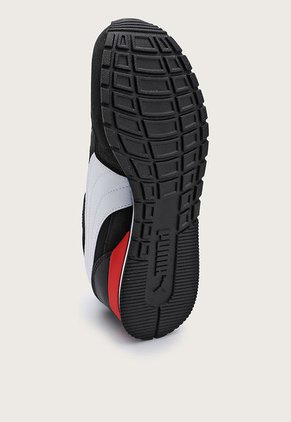 Tenis Lifestyle Negro-Blanco-Rojo Puma ST Runner v3