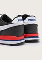 Tenis Lifestyle Negro-Blanco-Rojo Puma ST Runner v3 de Puma