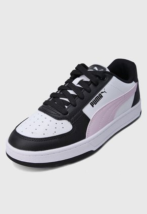 Tenis Lifestyle Blanco-Negro-Rosa PUMA Caven 2.0