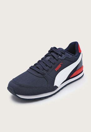 Tenis Lifestyle Azul Navy-Blanco-Rojo Puma ST Runner v3