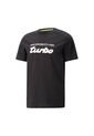 Camiseta Puma Para Hombre Pl Logo Tee Negro de Puma