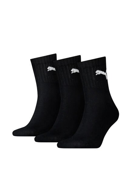 Medias Deportivas Puma Originales Short Crew 3P Negro Unisex