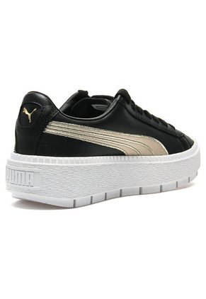Tenis Negro-Dorado Puma Platform Trace Varsity Wns