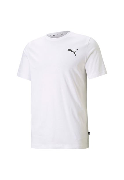 Camiseta Puma Essentials Logo Small-Blanco