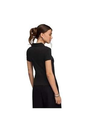 Camisa Tipo Polo Puma Originales Essentials Baby Negro Mujer