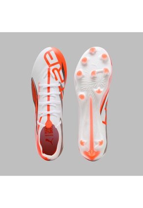 Guayos Puma Hombre Ultra 5 Match FG-Ag Blanco-Rojo