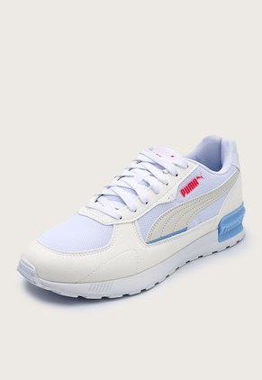Tenis Lifestyle Blanco-Celeste-Magenta Puma Graviton
