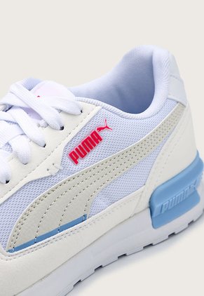 Tenis Lifestyle Blanco-Celeste-Magenta Puma Graviton