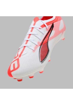 Guayos Puma Hombre Ultra 5 Match FG-Ag Blanco-Rojo