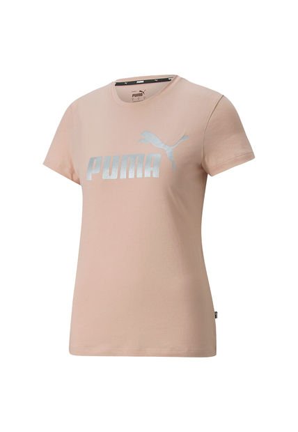 Camiseta Puma Essential Metallic Mujer-Rosa