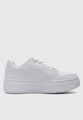 Tenis PUMA Rebound Femme Low Blanco