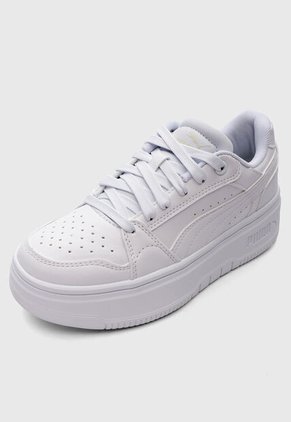 Tenis PUMA Rebound Femme Low Blanco