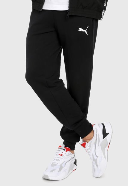 Pantalón Negro-Blanco Puma Ess Logo - Compra Ahora | Dafiti Colombia