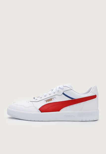 Tenis Lifestyle Blanco-Rojo-Azul Puma Court Ultra