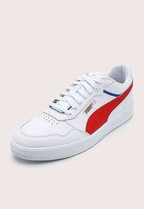 Tenis Lifestyle Blanco-Rojo-Azul Puma Court Ultra