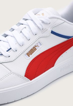 Tenis Lifestyle Blanco-Rojo-Azul Puma Court Ultra