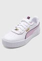 Tenis Lifestyle Blanco-Rosa-Violeta PUMA Carina 2.0 Lux de Puma