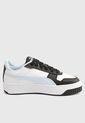 Tenis Lifestyle Blanco-Negro-Celeste PUMA Carina Street de Puma