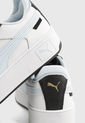Tenis Lifestyle Blanco-Negro-Celeste PUMA Carina Street de Puma