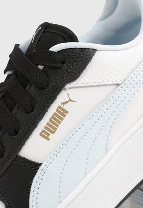 Tenis Lifestyle Blanco-Negro-Celeste PUMA Carina Street