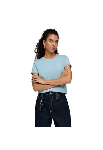 Camisa Deportiva Puma Originals Ess Elevated Azul Para Mujer Puma