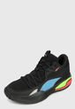 Tenis Basketball Negro-Multicolor Puma Court Rider Pop de Puma