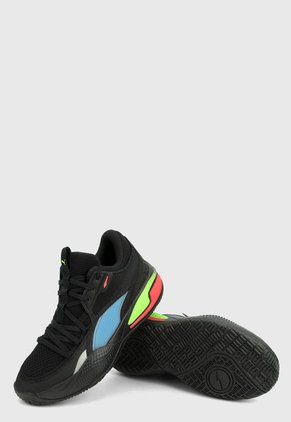 Tenis Basketball Negro-Multicolor Puma Court Rider Pop