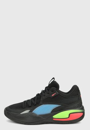 Tenis Basketball Negro-Multicolor Puma Court Rider Pop