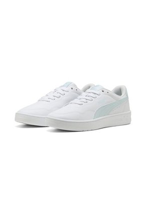 Tenis Puma Original Court Lally Blanco Con Azul Mujer