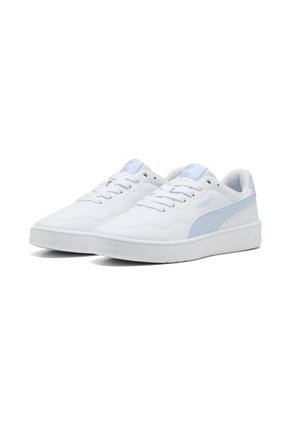 Tenis Puma Original Court Lally Blanco Con Azul Mujer