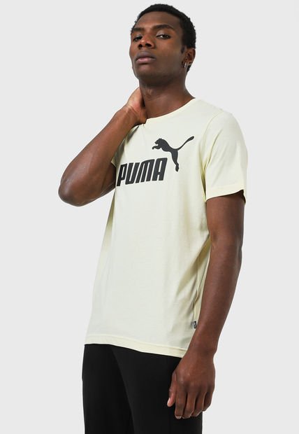 Camiseta Amarillo-Negro Puma ESS+2 Col Logo