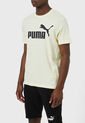 Camiseta Amarillo-Negro Puma ESS+2 Col Logo de Puma