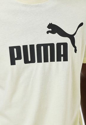 Camiseta Amarillo-Negro Puma ESS+2 Col Logo