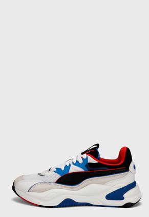 Tenis Lifestyle Blanco-Azul-Negro-Rojo Puma RS-2K Internet Exploring