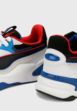 Tenis Lifestyle Blanco-Azul-Negro-Rojo Puma RS-2K Internet Exploring