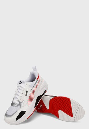 Tenis Lifestyle Blanco-Rojo-Plateado Puma Scuderia Ferrari Race X-Ray 2