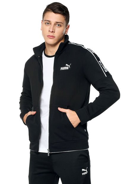 Buzo Negro-Blanco Puma AMPLIFIED TRACK
