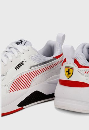 Tenis Lifestyle Blanco-Rojo-Plateado Puma Scuderia Ferrari Race X-Ray 2