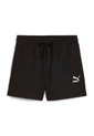Pantaloneta Deportiva Puma Original Class Ribbed Negro Mujer de Puma