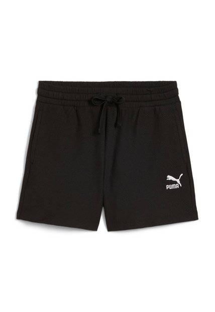Pantaloneta Deportiva Puma Original Class Ribbed Negro Mujer