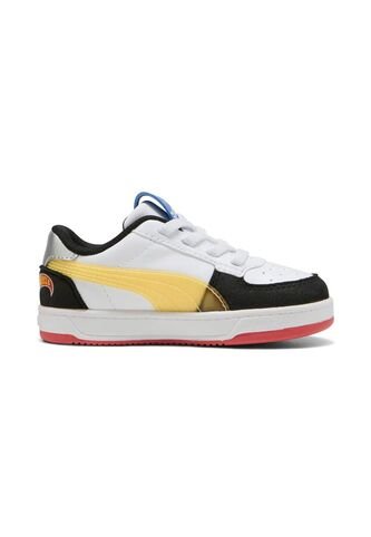 Tenis Deportivo Puma Original Caven 2 Hot Wheel Blanco Niños Puma