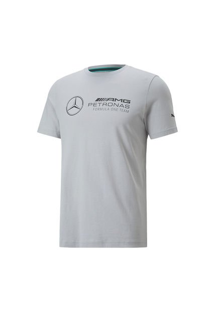 Camiseta Puma Para Hombre Mapf1 Ess Logo Tee Gris