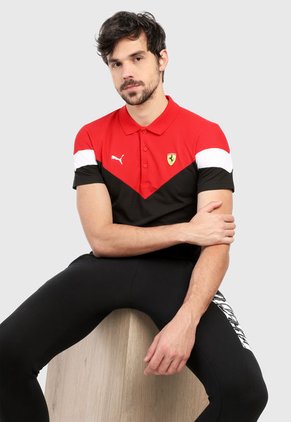 Polo Negro-Rojo- Puma Scuderia Ferrari Race