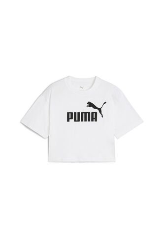 Camisa Deportiva Puma Original Ess Short Length Blanco Niños Puma