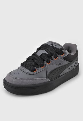 Tenis Skateboarding Gris-Negro-Naranja PUMA Park Lifestyle SK8